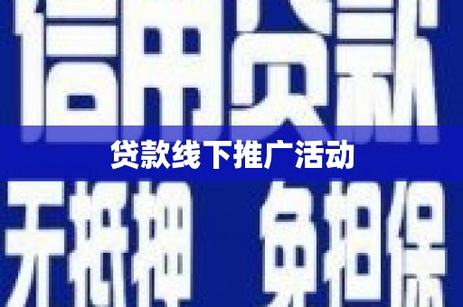 阿莲贷款线下推广活动