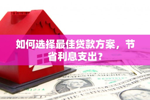 彰化市如何选择最佳贷款方案，节省利息支出？