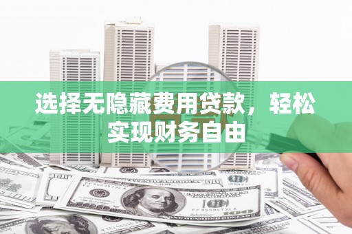宁武选择无隐藏费用贷款，轻松实现财务自由