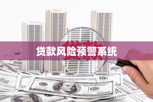 紫阳贷款风险预警系统