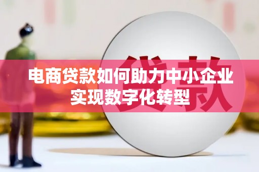 新晃电商贷款如何助力中小企业实现数字化转型