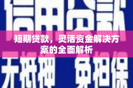 博湖短期贷款，灵活资金解决方案的全面解析