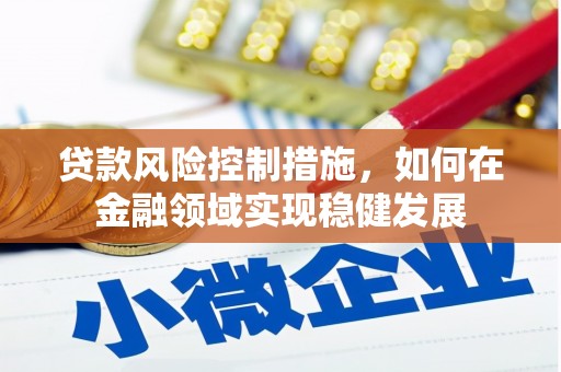 甘孜贷款风险控制措施，如何在金融领域实现稳健发展