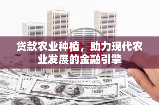 香港贷款农业种植，助力现代农业发展的金融引擎