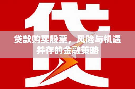 勐海贷款购买股票，风险与机遇并存的金融策略