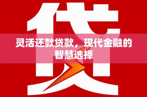 阿合奇灵活还款贷款，现代金融的智慧选择