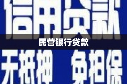 东山民营银行贷款