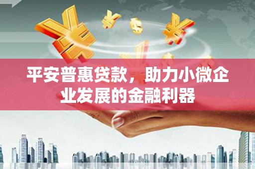 绥德平安普惠贷款，助力小微企业发展的金融利器